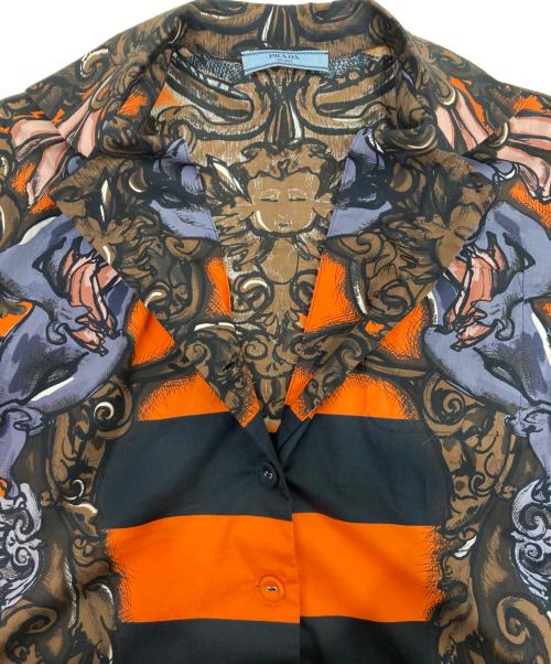 PRADA（プラダ）PRADA (プラダ) 半袖シャツ オレンジ サイズ:40Sの古着・服飾アイテム