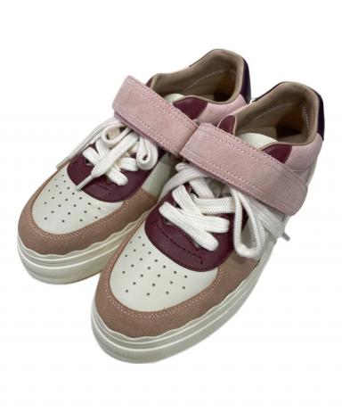 中古・古着通販】Chloe (クロエ) スニーカー ピンク サイズ:37 中古・古着通販】Chloe (クロエ) スニーカー ピンク サイズ:37