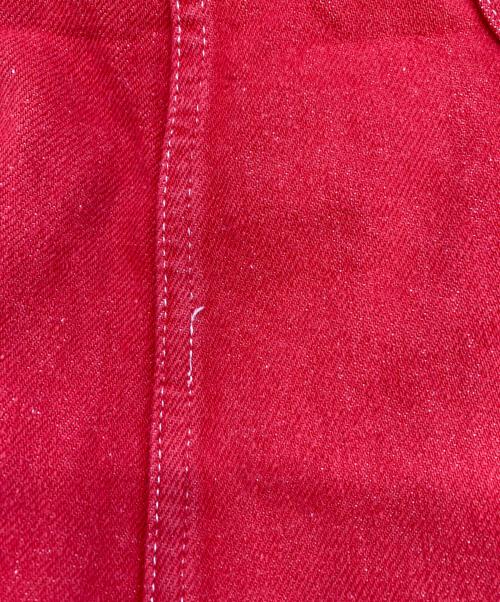 PINK HOUSE（ピンクハウス）PINK HOUSE (ピンクハウス) デニムサロペット レッド サイズ:-の古着・服飾アイテム