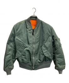 ALPHA（アルファ）の古着「フライトジャケット」｜オリーブ