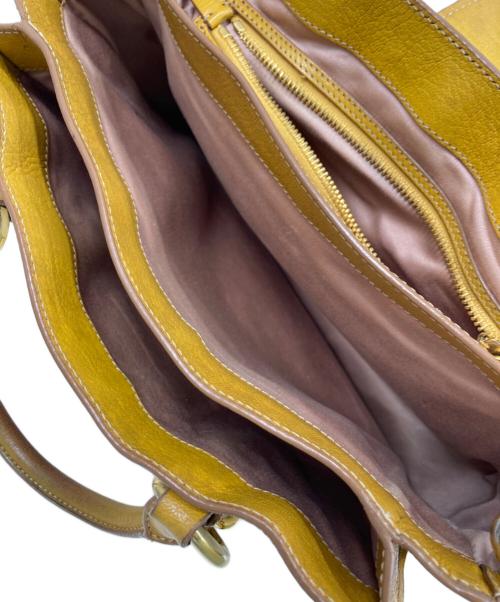 MIU MIU（ミュウミュウ）MIU MIU (ミュウミュウ) マドラス2WAYバッグ ブラウン×ホワイトの古着・服飾アイテム