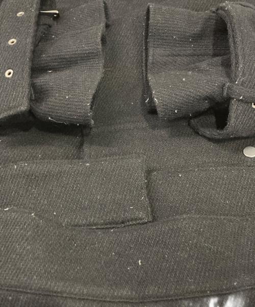 MAISON SPECIAL（メゾンスペシャル）MAISON SPECIAL (メゾンスペシャル) Motor-Cycle Prime-Over Wool Belted Jacket ブラック サイズ:02の古着・服飾アイテム