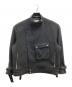 MAISON SPECIAL（メゾンスペシャル）の古着「Motor-Cycle Prime-Over Wool Belted Jacket」｜ブラック