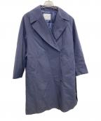 TOMORROW LANDトゥモローランド）の古着「ポリエステルコットンベルテッドダウンコート」｜ネイビー