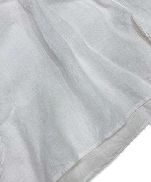 BROCANTE（ブロカント）Brocante (ブロカント) 半袖リネンブラウス ホワイト サイズ:2の古着・服飾アイテム