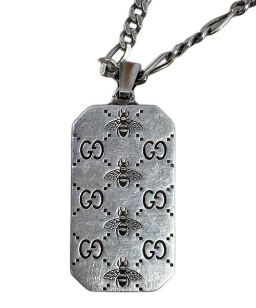 GUCCI（グッチ）GUCCI (グッチ) ビー エングレービングペンダント シルバーの古着・服飾アイテム