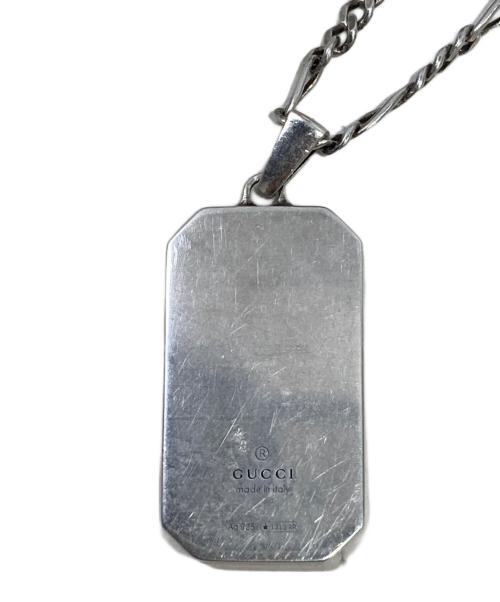 GUCCI（グッチ）GUCCI (グッチ) ビー エングレービングペンダント シルバーの古着・服飾アイテム