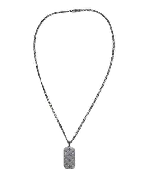 GUCCI（グッチ）GUCCI (グッチ) ビー エングレービングペンダント シルバーの古着・服飾アイテム