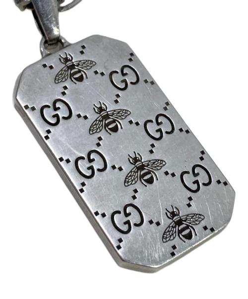GUCCI（グッチ）GUCCI (グッチ) ビー エングレービングペンダント シルバーの古着・服飾アイテム