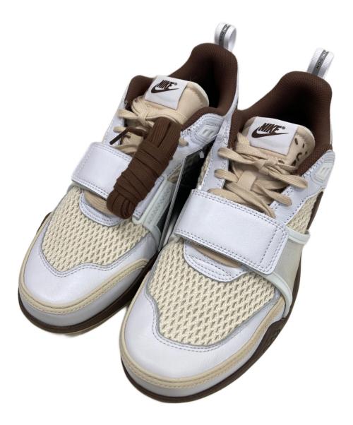 NIKE（ナイキ）NIKE (ナイキ) TRAVIS SCOTT (トラヴィス・スコット) スニーカー ホワイト×ブラウン サイズ:27.5㎝の古着・服飾アイテム