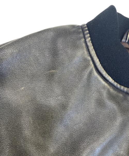 SLY（スライ）SLY (スライ) VINTAGE F／LEATHER CROP ブルゾン ブラック サイズ:1の古着・服飾アイテム