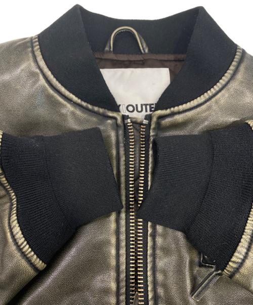 SLY（スライ）SLY (スライ) VINTAGE F／LEATHER CROP ブルゾン ブラック サイズ:1の古着・服飾アイテム