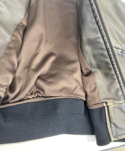 SLY（スライ）SLY (スライ) VINTAGE F／LEATHER CROP ブルゾン ブラック サイズ:1の古着・服飾アイテム