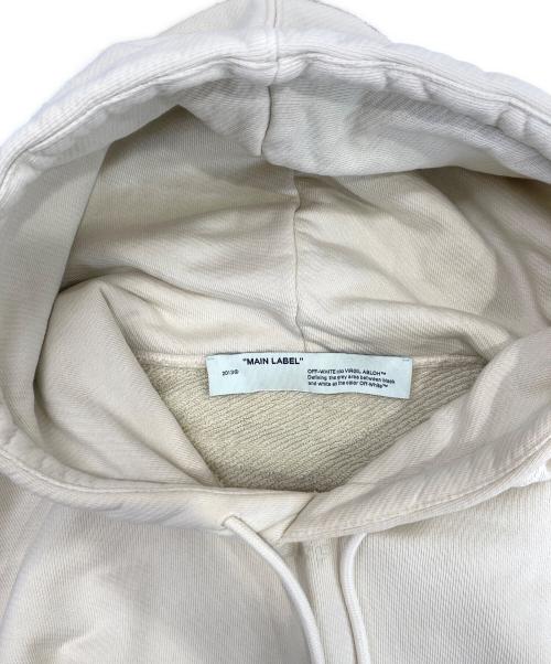 OFFWHITE（オフホワイト）OFFWHITE (オフホワイト) クロスロゴパーカー ベージュ サイズ:Mの古着・服飾アイテム