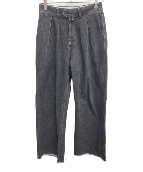 NEAT（ニート）NEAT (ニート) 2タックデニムパンツ ブラック サイズ:42の古着・服飾アイテム