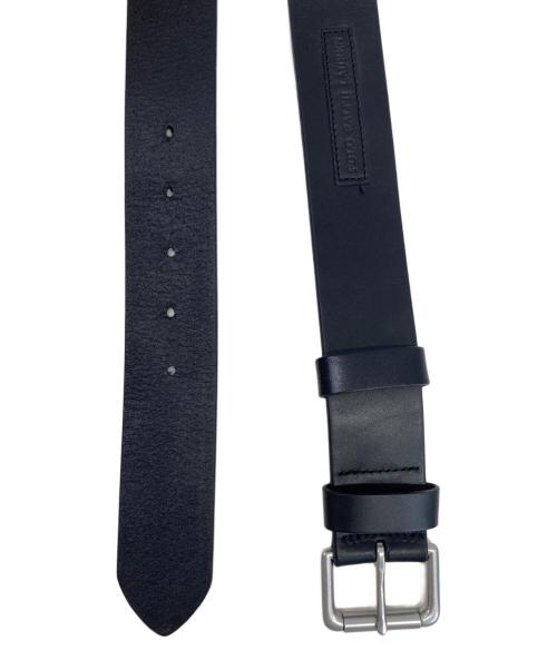 POLO RALPH LAUREN（ポロ・ラルフローレン）POLO RALPH LAUREN (ポロ・ラルフローレン) レザー ローラーバックル ベルト ブラックの古着・服飾アイテム