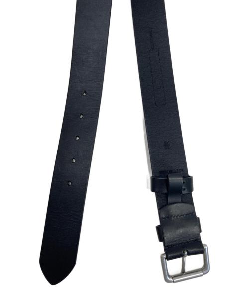 POLO RALPH LAUREN（ポロ・ラルフローレン）POLO RALPH LAUREN (ポロ・ラルフローレン) レザー ローラーバックル ベルト ブラックの古着・服飾アイテム