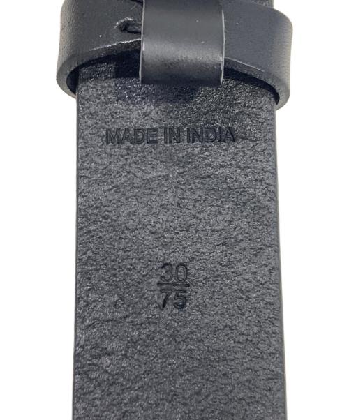 POLO RALPH LAUREN（ポロ・ラルフローレン）POLO RALPH LAUREN (ポロ・ラルフローレン) レザー ローラーバックル ベルト ブラックの古着・服飾アイテム