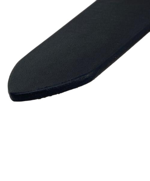 POLO RALPH LAUREN（ポロ・ラルフローレン）POLO RALPH LAUREN (ポロ・ラルフローレン) レザー ローラーバックル ベルト ブラックの古着・服飾アイテム