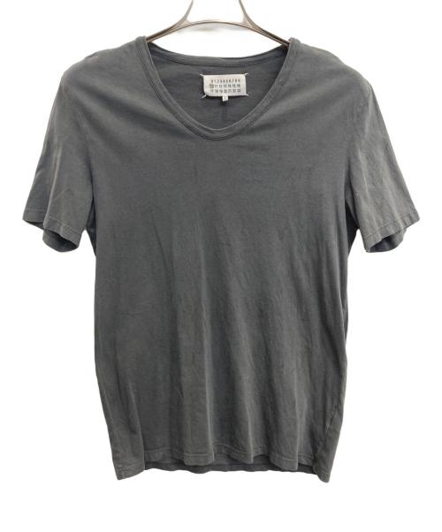 Maison Martin Margiela（メゾンマルタンマルジェラ）Maison Martin Margiela (メゾンマルタンマルジェラ) ダメージ加工Tシャツ グレー サイズ:48の古着・服飾アイテム