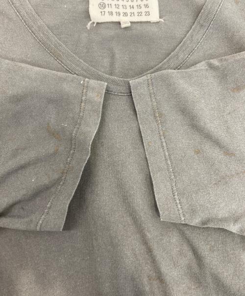 Maison Martin Margiela（メゾンマルタンマルジェラ）Maison Martin Margiela (メゾンマルタンマルジェラ) ダメージ加工Tシャツ グレー サイズ:48の古着・服飾アイテム