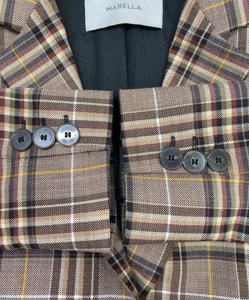 MARELLA（マレーラ）MARELLA (マレーラ) テーラードジャケット ブラウン サイズ:42の古着・服飾アイテム