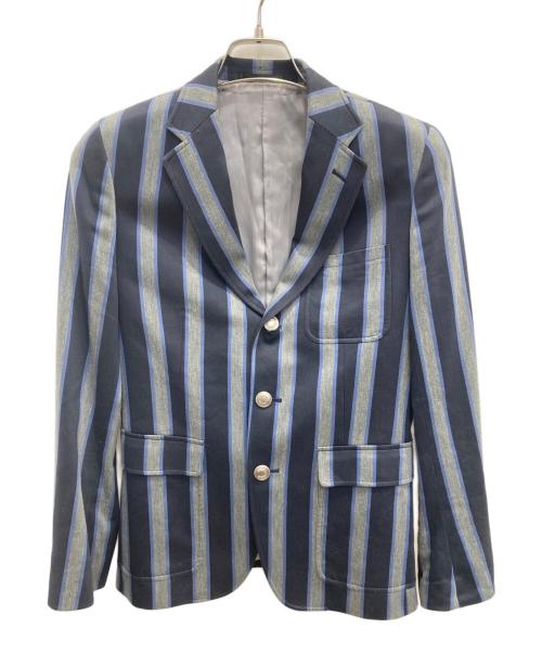 FRED PERRY（フレッドペリー）FRED PERRY (フレッドペリー) ストライプテーラードジャケット ネイビー サイズ:Sの古着・服飾アイテム