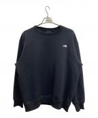 THE NORTH FACEザ ノース フェイス）の古着「スモールロゴヘザースウェットクルー」｜ブラック