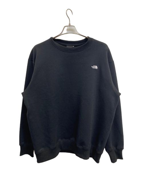 THE NORTH FACE（ザ ノース フェイス）THE NORTH FACE (ザ ノース フェイス) スモールロゴヘザースウェットクルー ブラック サイズ:XLの古着・服飾アイテム