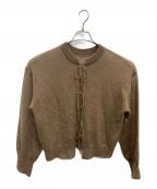 porter des boutonsポルテデブトン）の古着「カーディガン」｜ブラウン
