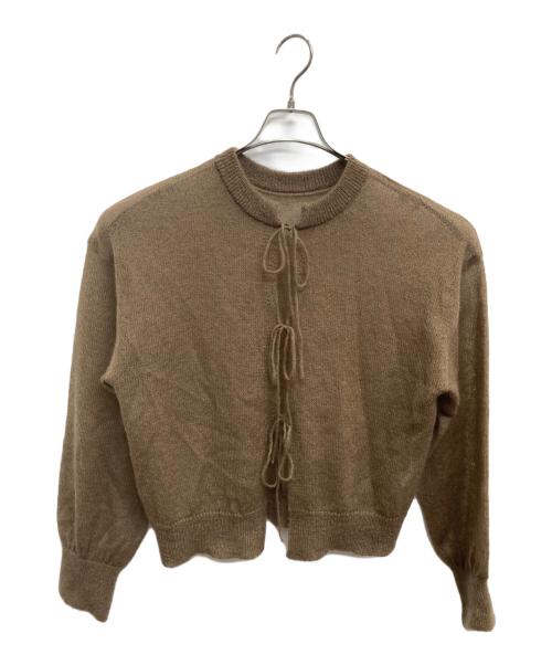porter des boutons（ポルテデブトン）porter des boutons (ポルテデブトン) カーディガン ブラウン サイズ:FREEの古着・服飾アイテム
