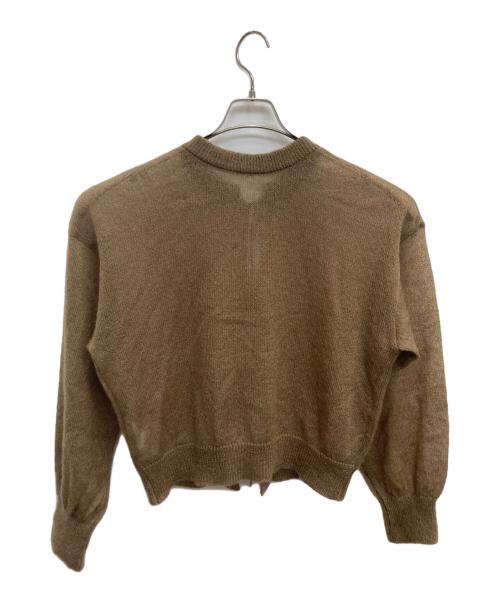 porter des boutons（ポルテデブトン）porter des boutons (ポルテデブトン) カーディガン ブラウン サイズ:FREEの古着・服飾アイテム