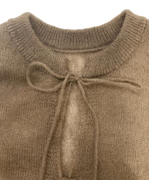 porter des boutons（ポルテデブトン）porter des boutons (ポルテデブトン) カーディガン ブラウン サイズ:FREEの古着・服飾アイテム