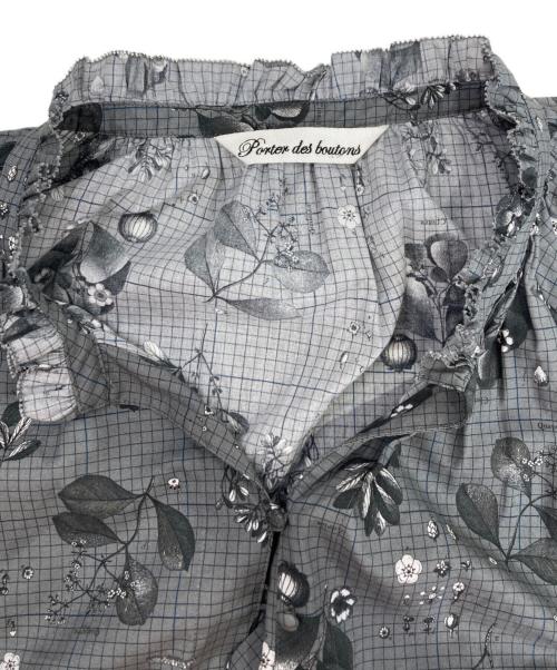 porter des boutons（ポルテデブトン）porter des boutons (ポルテデブトン) ブラウスワンピース グレー サイズ:無しの古着・服飾アイテム