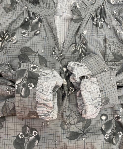 porter des boutons（ポルテデブトン）porter des boutons (ポルテデブトン) ブラウスワンピース グレー サイズ:無しの古着・服飾アイテム