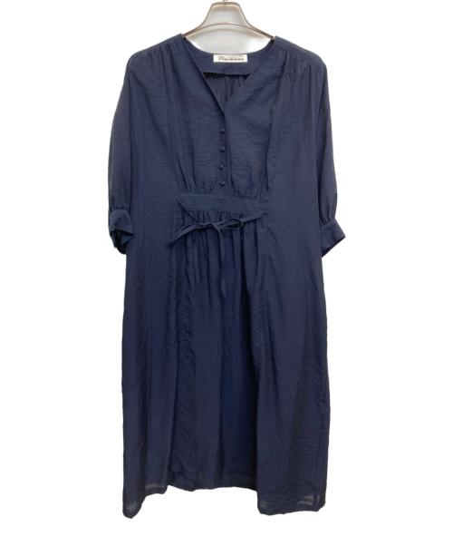 porter des boutons（ポルテデブトン）porter des boutons (ポルテデブトン) Vネックワンピース ブラック サイズ:無しの古着・服飾アイテム