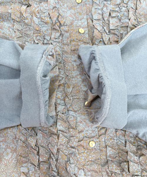 porter des boutons（ポルテデブトン）porter des boutons (ポルテデブトン) 半袖ブラウス ブルー サイズ:不明 未使用品の古着・服飾アイテム