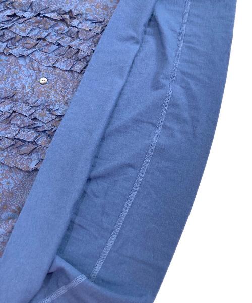 porter des boutons（ポルテデブトン）porter des boutons (ポルテデブトン) 半袖ブラウス ブルー サイズ:不明 未使用品の古着・服飾アイテム