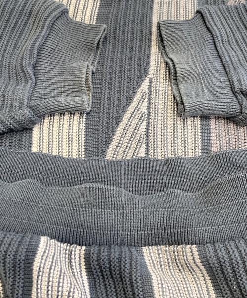 TUNDRA（ツンドラ）TUNDRA (ツンドラ) コットン3Dニット グレー サイズ:Lの古着・服飾アイテム