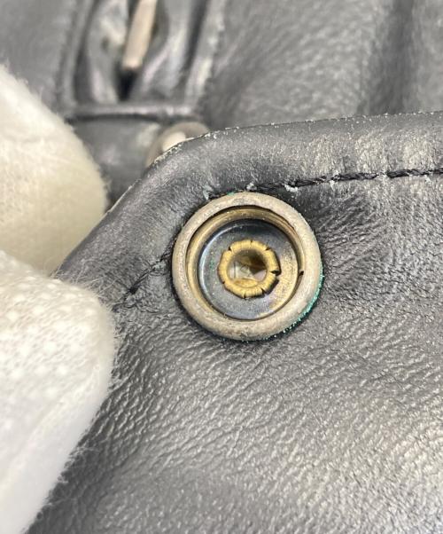 GUESS（ゲス）GUESS (ゲス) レザージャケット ブラック サイズ:Sの古着・服飾アイテム