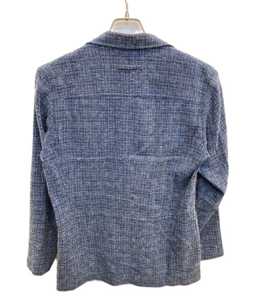 T-Jacket（ティージャケット）T-Jacket (ティージャケット) ダブルブレスト メランジテーラードジャケット ネイビー サイズ:Sの古着・服飾アイテム