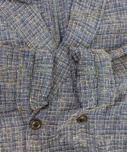 T-Jacket（ティージャケット）T-Jacket (ティージャケット) ダブルブレスト メランジテーラードジャケット ネイビー サイズ:Sの古着・服飾アイテム