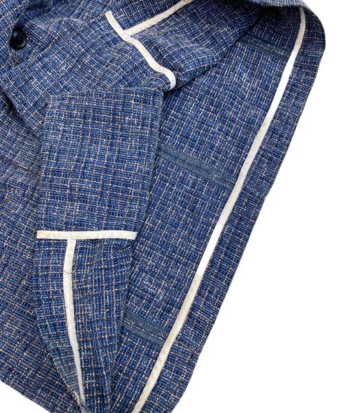 T-Jacket（ティージャケット）T-Jacket (ティージャケット) ダブルブレスト メランジテーラードジャケット ネイビー サイズ:Sの古着・服飾アイテム