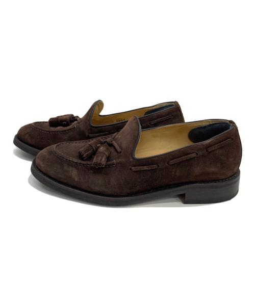 berwick（バーウィック）berwick (バーウィック) スウェードタッセルローファー ブラウン サイズ:5 1/2の古着・服飾アイテム