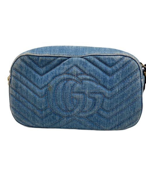 GUCCI（グッチ）GUCCI (グッチ) GGマーモントショルダーバッグ インディゴの古着・服飾アイテム