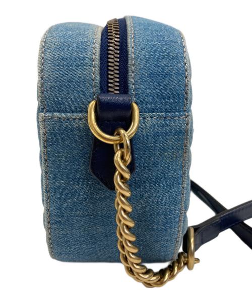 GUCCI（グッチ）GUCCI (グッチ) GGマーモントショルダーバッグ インディゴの古着・服飾アイテム