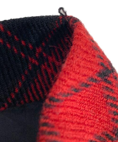 YOHJI YAMAMOTO（ヨウジヤマモト）YOHJI YAMAMOTO (ヨウジヤマモト) ウールタータンチェックジャケット レッド サイズ:1の古着・服飾アイテム