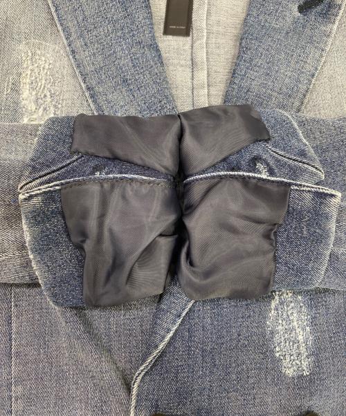 messagerie（メッサジェリエ）MESSAGERIE (メッサジェリエ) デニムテーラードジャケット ブルー サイズ:46の古着・服飾アイテム