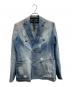 MESSAGERIE（メッサジェリエ）の古着「デニムテーラードジャケット」｜ブルー