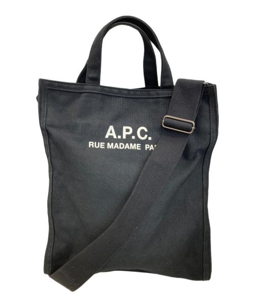 A.P.C.（アーペーセー）A.P.C. (アーペーセー) 2WAYトートバッグ ブラックの古着・服飾アイテム